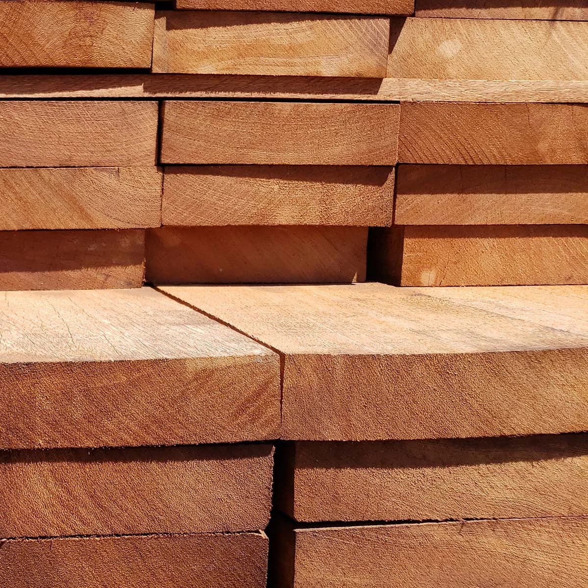 Brazilian Apitong, Angelim Pedra 2x6 Full Sawn Std + Btr RGH KD