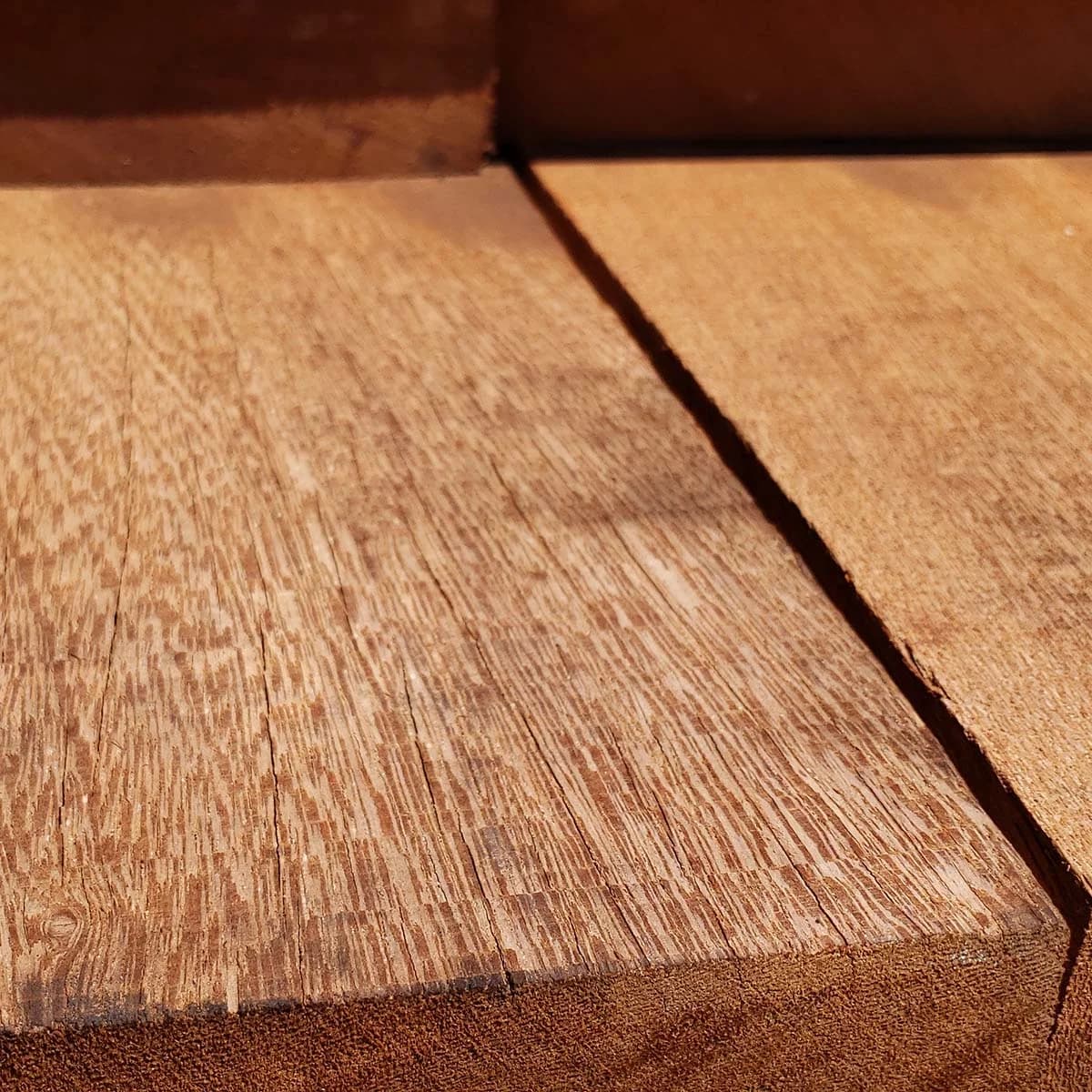 Brazilian Apitong, Angelim Pedra 2x8 Full Sawn  Std + Btr RGH KD