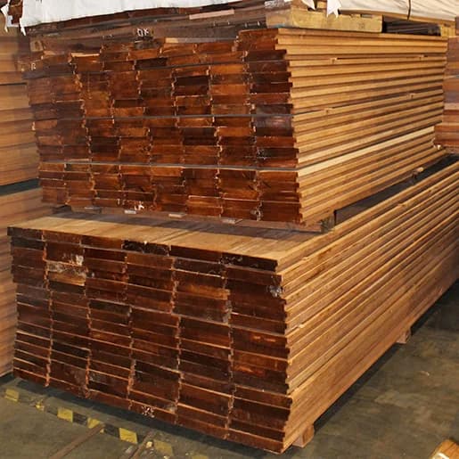 Apitong, Keruing 1-5/16" x 5-3/8" (5" face) Std + Btr Shiplap Flooring