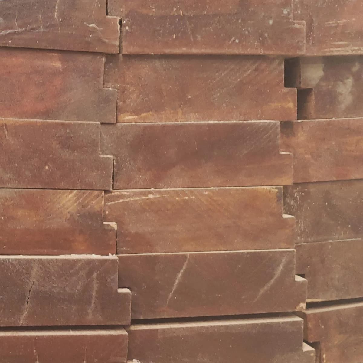 Apitong, Keruing 1-3/4" x 5-3/8" (5" face) Std + Btr Shiplap Flooring AD