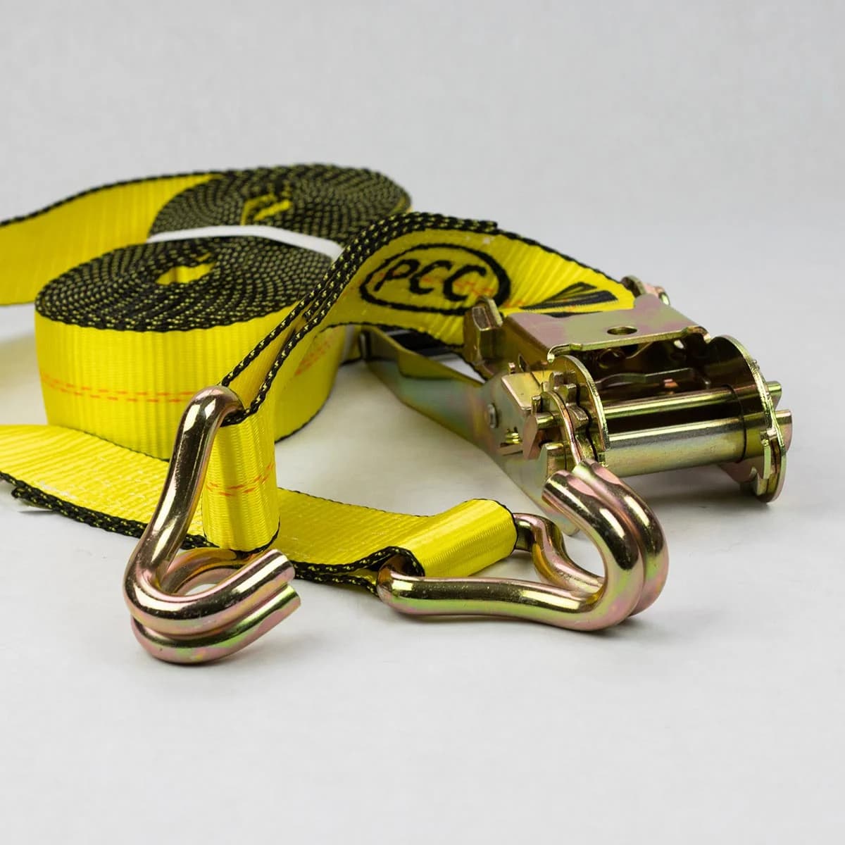 Ratchet Strap 2"x27' Wire Hook Ratchet Strap Industrial Strength Hardware
