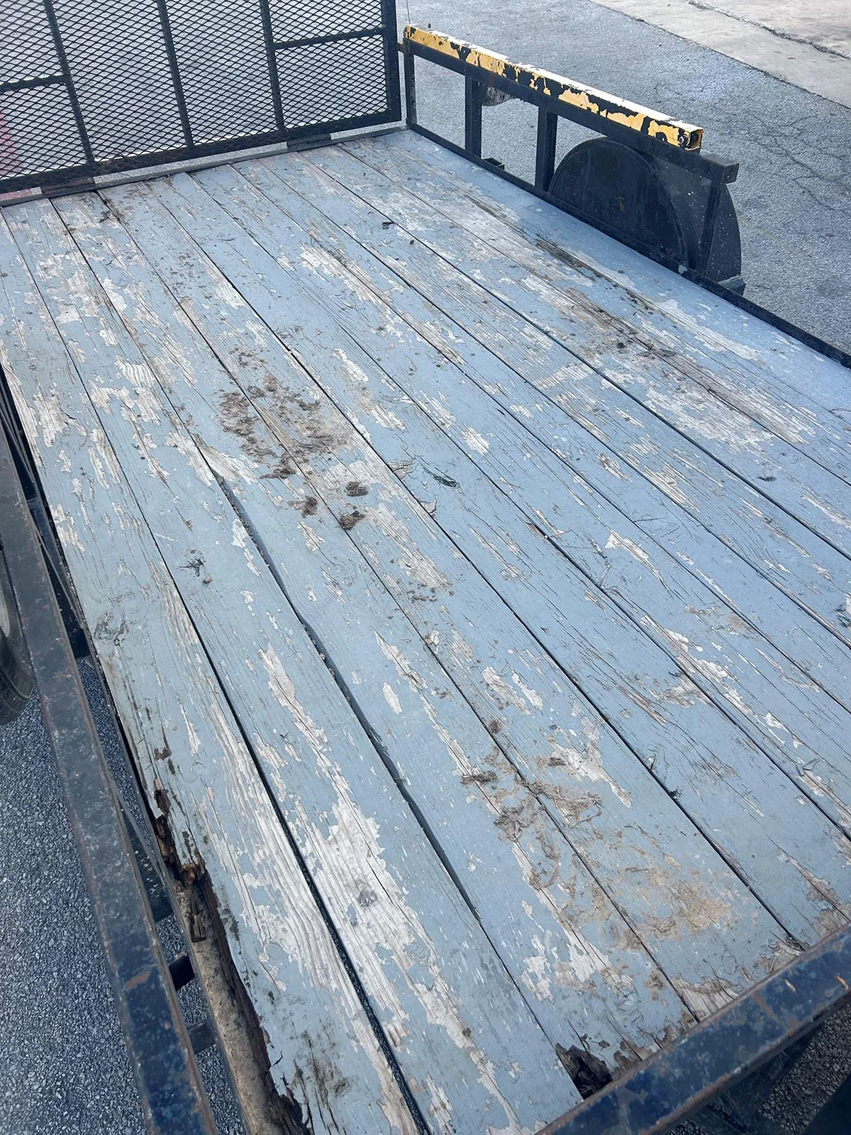 Before Trailer With Rotten Boards