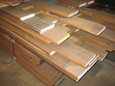 Apitong, Keruing 1-5/16" x 7-3/8" (7" face) Std + Btr Shiplap Flooring