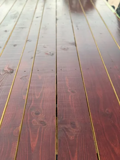 Apitong Oil On Softwood Utility Trailer Deck