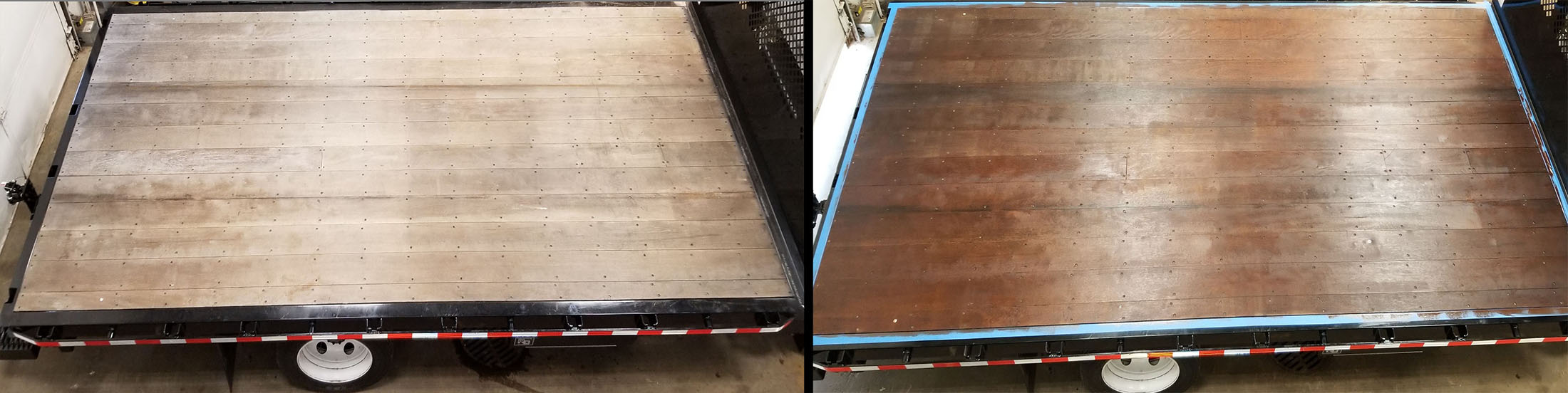 Mark from Wisconsin, Before and after of a Sealed Apitong Deck Replacement