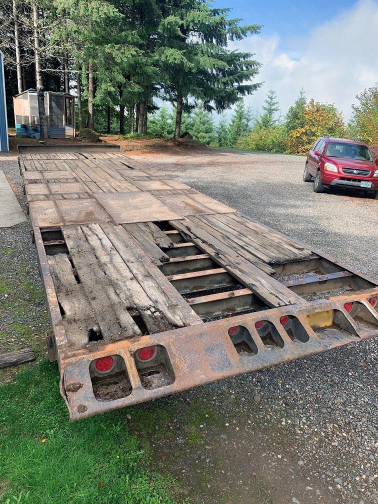 Douglas Fir boards custom milled for trailer floor