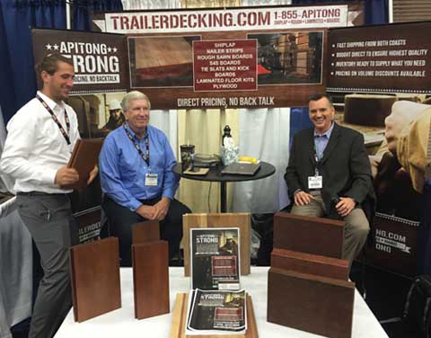 Stephen, Drew and Bill ready to help at a tradeshow