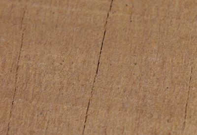 close up checks in hardwood